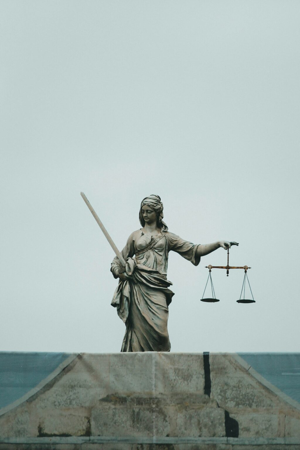 Statue of Lady Justice holding the scales